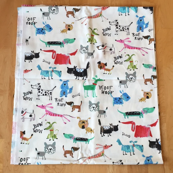 Painted Dog Print Duck Cloth Fabric - Picture 2 of 12